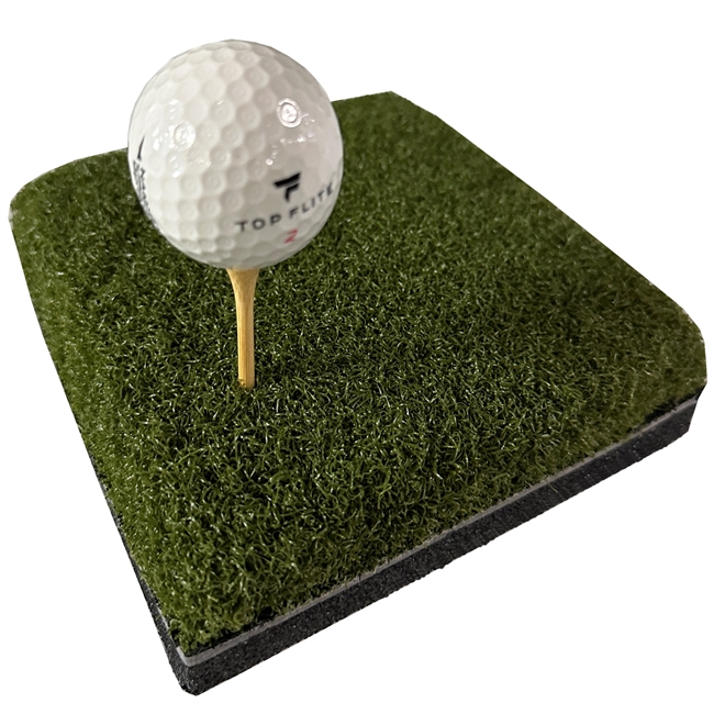 6 Inch x 6 Inch Sample Wood Tee Golf Mat