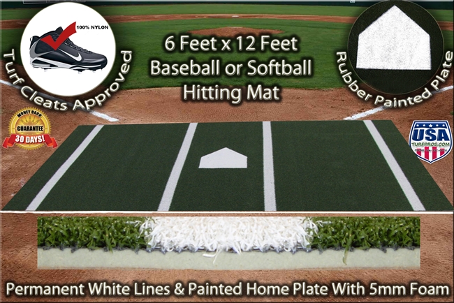 Artificial Turf Baseball Field From Behind Home Plate Stock Photo